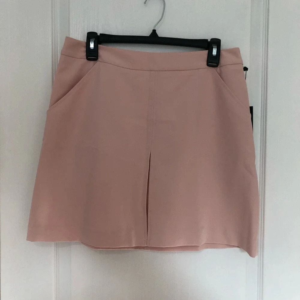 Tommy Hilfiger TH Flex Pink Mini‎ Skirt H31SA346 Career Stretch Pockets Size 8
